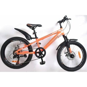 Велосипед горный подростковый  Rook MA200D  20" 7-ск. оранжевый/серый
