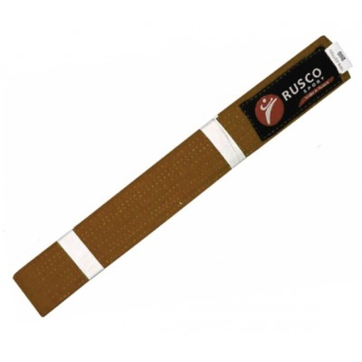 Пояс для единоборств RUSCO Sport коричневый  2,6