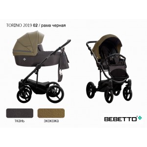 Детская коляска 2 в 1 Bebetto Torino 2019 (экокожа+ткань)_02_CZM