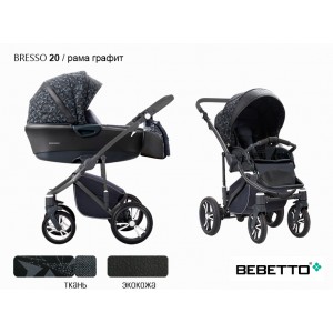 Детская коляска 2 в 1 Bebetto Bresso (экокожа+ткань)_20_GRM