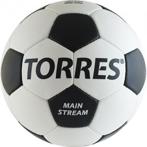 Мяч футбольный TORRES Main Stream цв.белый-черный р.4