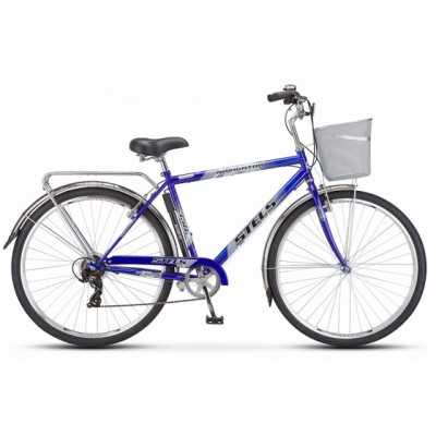 Велосипед Stels 28" Navigator 350 Gent с корзиной 7-ск синий р.20