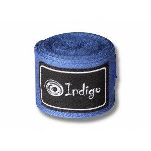 Бинты боксерские Indigo 2,5м нейлон цв.синий