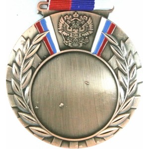 Медаль MD Rus.80 с лентой   AB 80мм