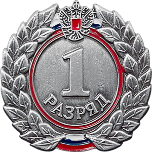 Знак I разряд (взрослый)