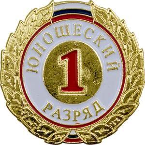 Знак I разряд (юношеский)