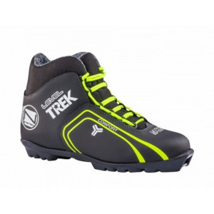 Ботинки лыжные Trek Level 1 NNN черный лого салатовый  37