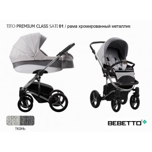 Детская коляска 2 в 1 Bebetto Tito Premium Class SATI_01_CHR