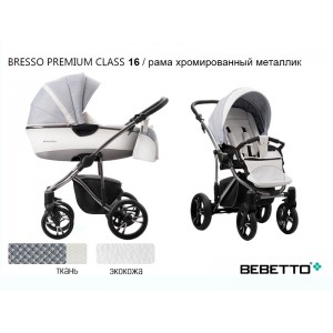 Детская коляска 2 в 1 Bebetto Bresso Premium Class (экокожа+ткань)_16_CHR